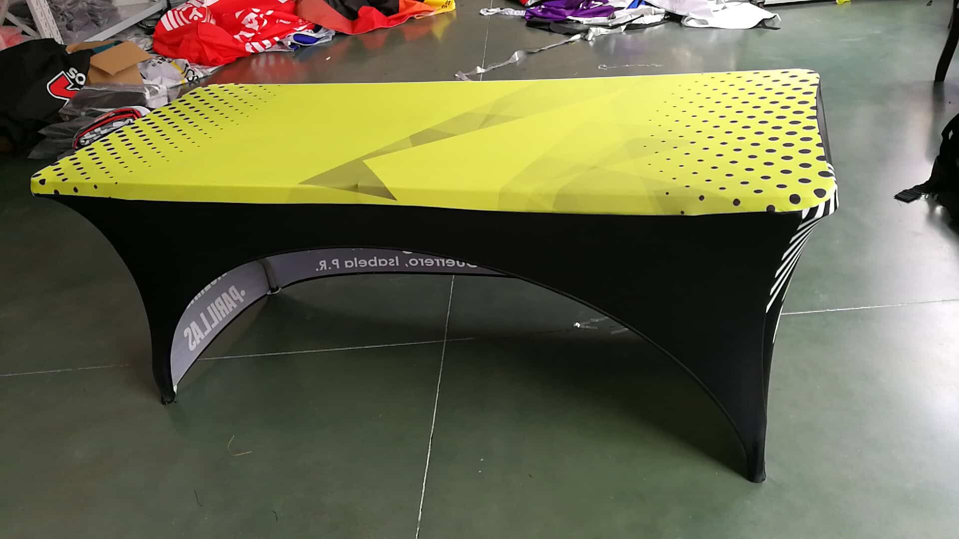 spandex table cover back view spandex table cover back view