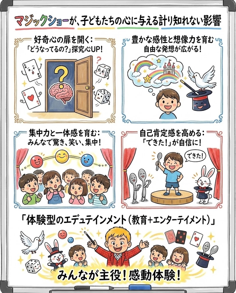 【平日日中限定3万円】保育園・幼稚園向けマジックショー|子どもたちの初めての感動体験をプロが演出 7 マジックショーが、子どもたちの心に与える計り知れない影響
