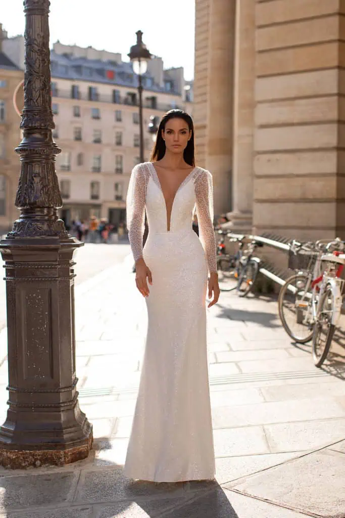 Leonela-milla-nova civil wedding dress