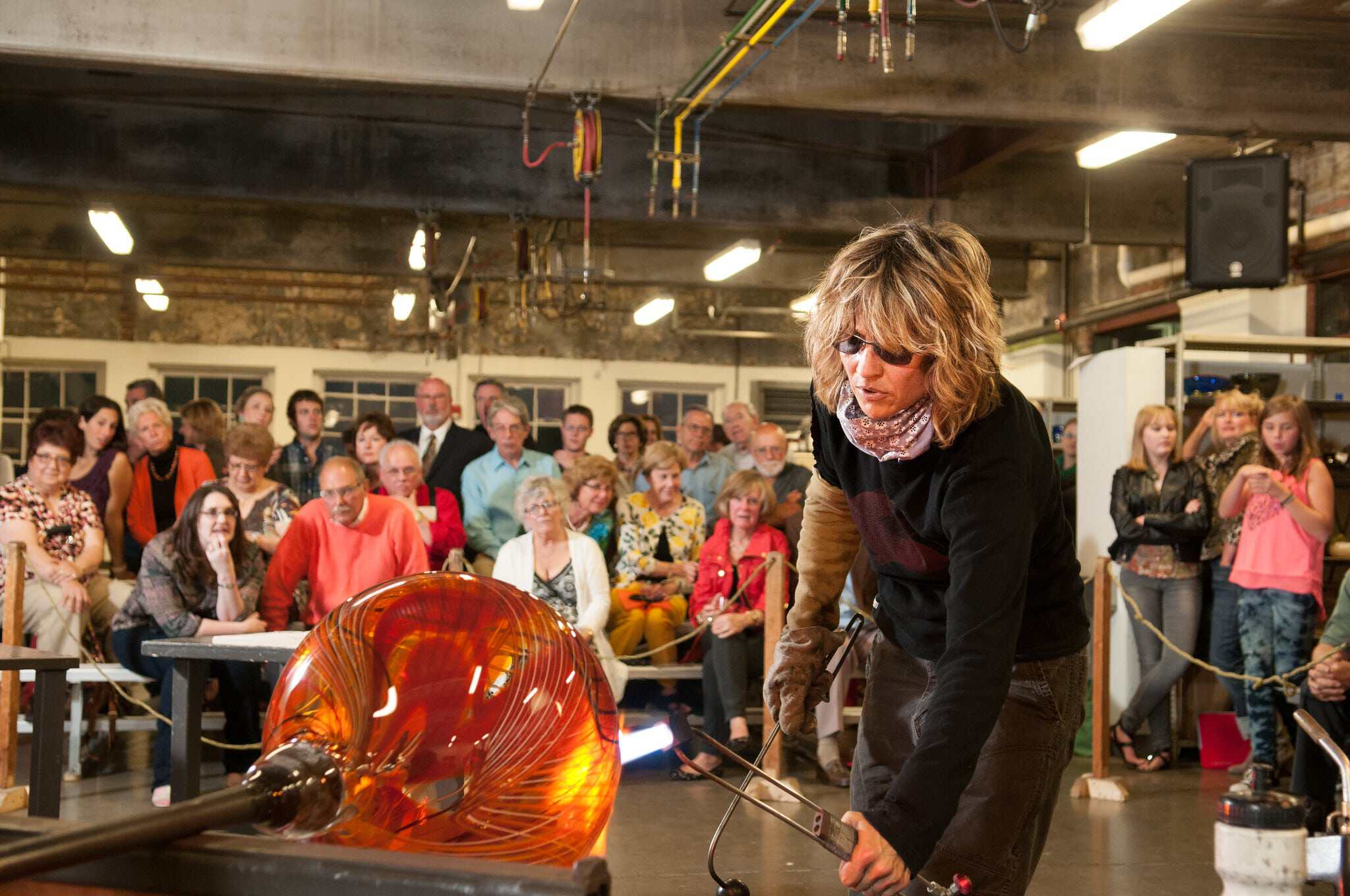 Glassblowing demonstration by Nancy Callan