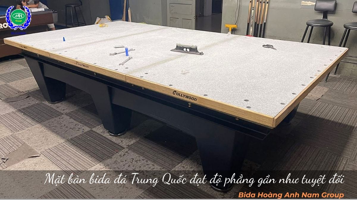 Mặt bàn bida đá Trung Quốc đạt độ phẳng gần như tuyệt đối | Bida Hoàng Anh Nam Group