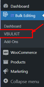select woo variations menu