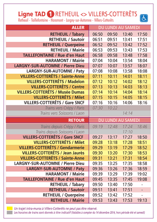 Horaires Retzéo Horaires Retzéo
