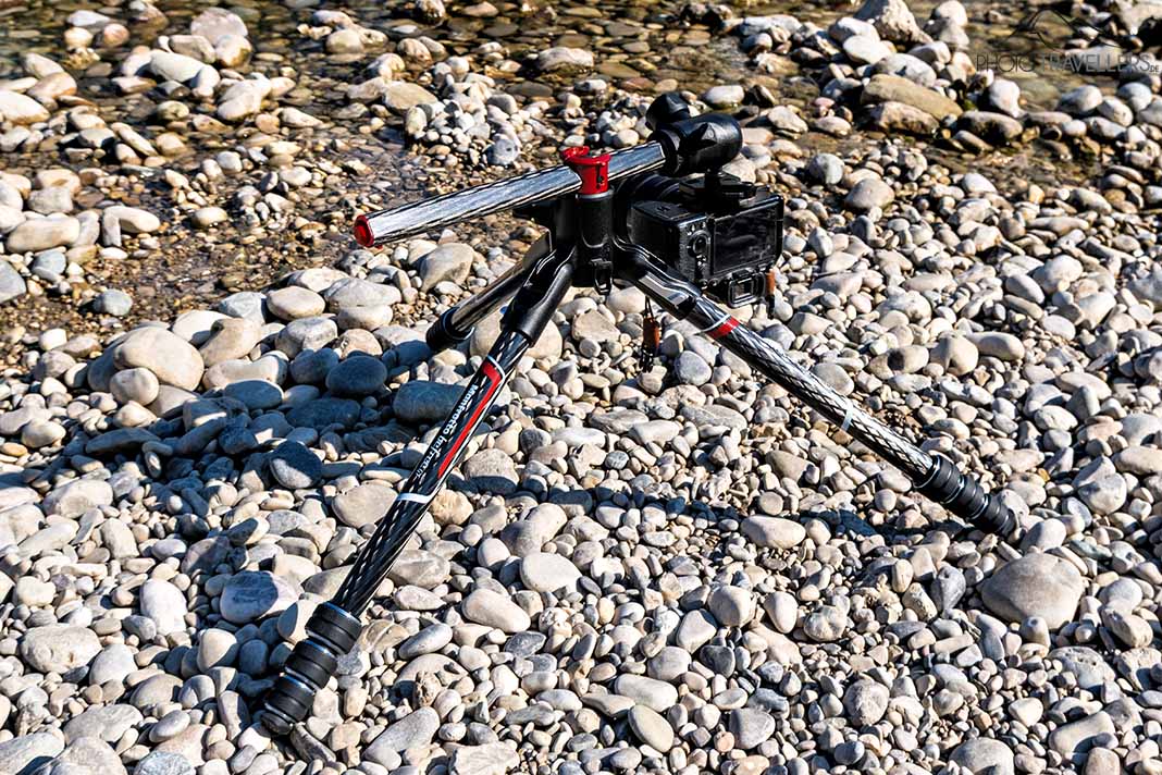 Der 90-Grad-Mechanismus des Manfrotto Befree GT XPRO