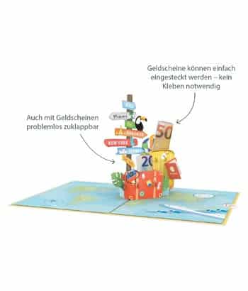 Papercrush Pop-Up Karte „Gute Reise“