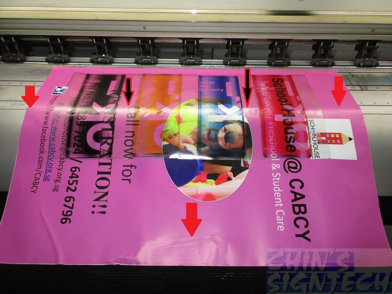 reflection on matt sticker