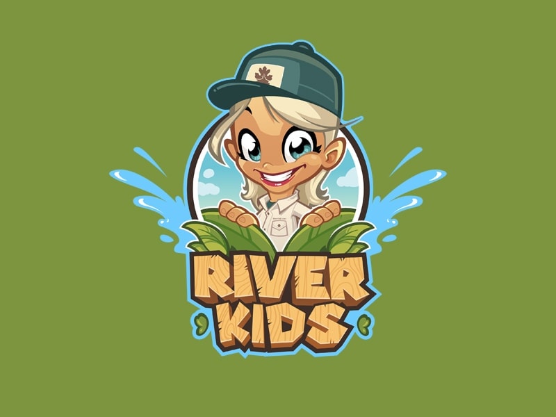 River Kids logo showcasing a cheerful cartoon character.