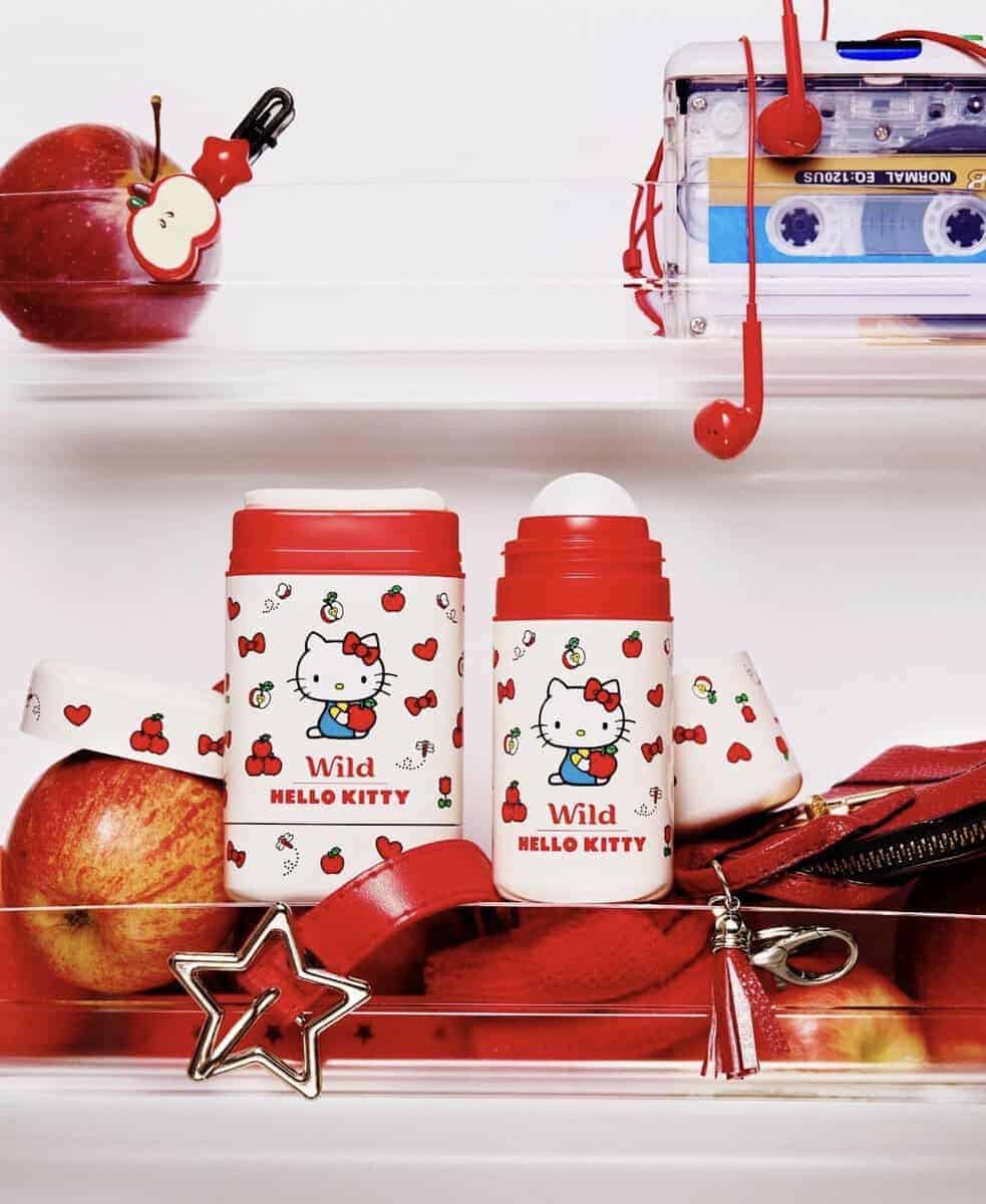 Wild Hello Kitty deodorant case with Fresh Apple refill