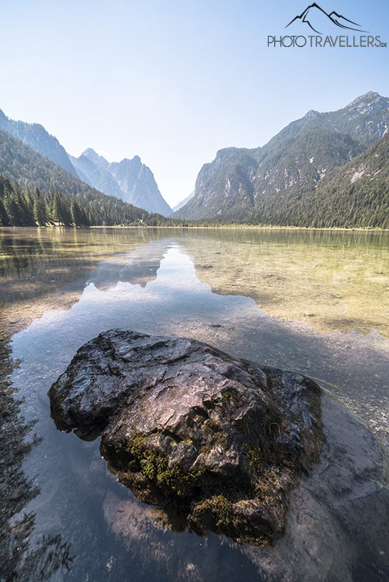 Blick über den Toblacher See