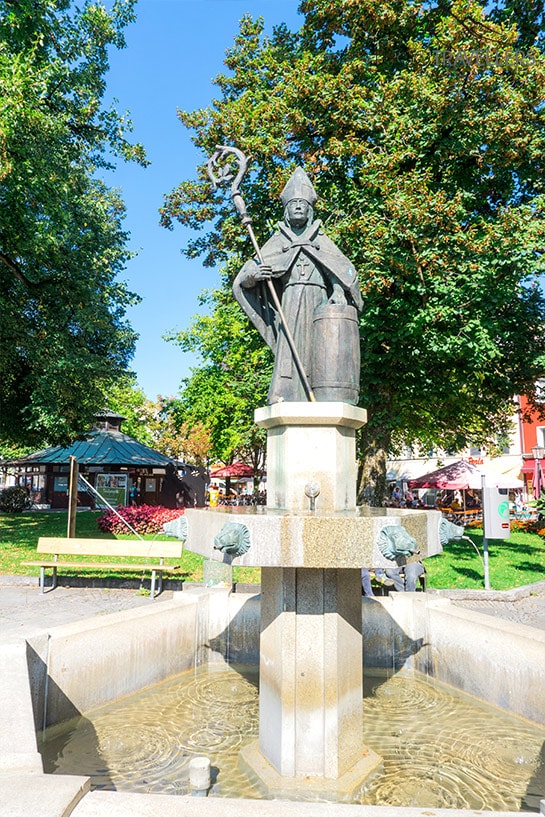 Der Rupertusbrunnen in Traunstein