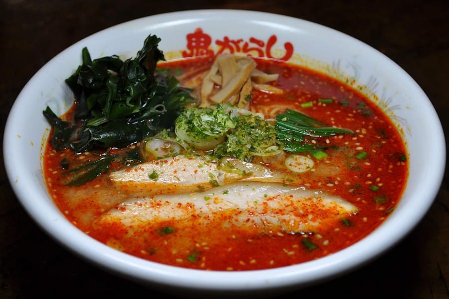 【鬼がらし岩沼店】辛味噌ラーメン中辛(税込820円)