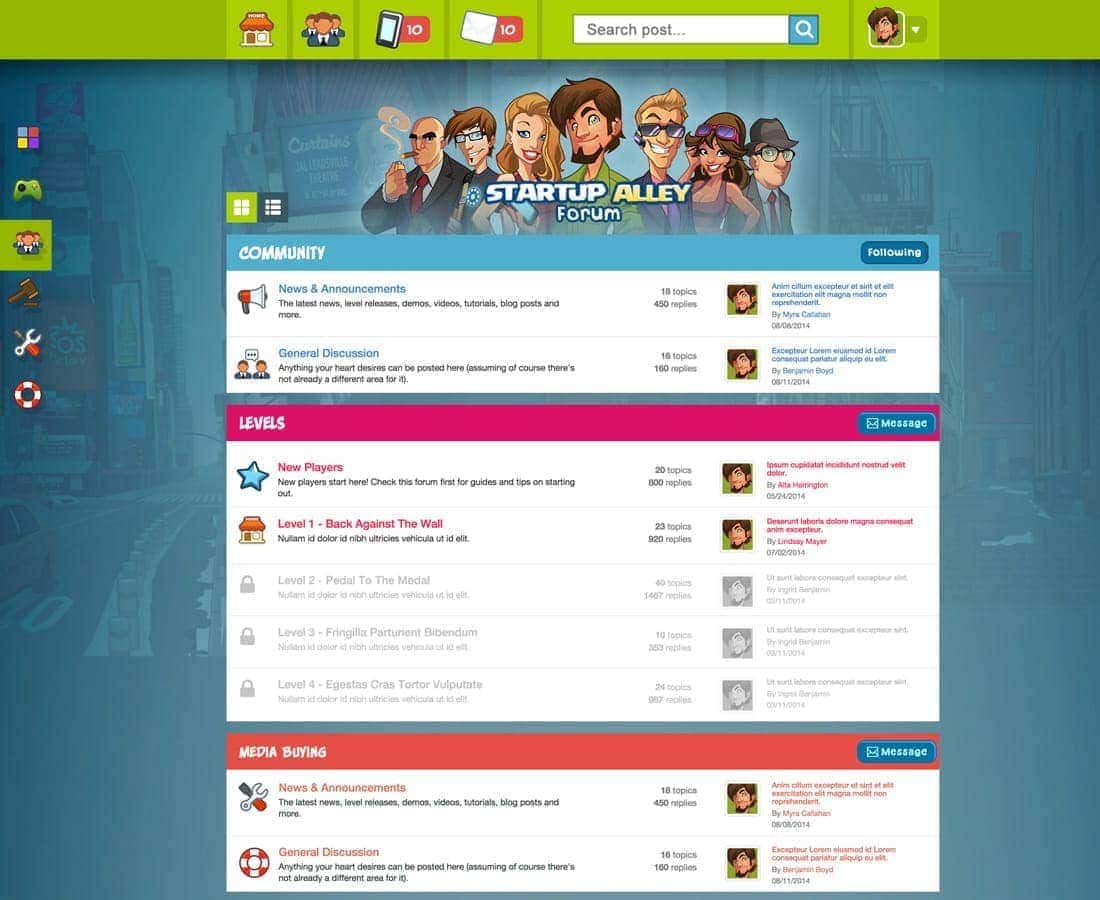 forum desktop ux