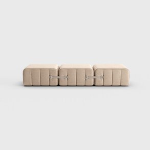 Modulares Einsitzer Sofa / Liege im Stoff Dama –  3 Sofa-Module