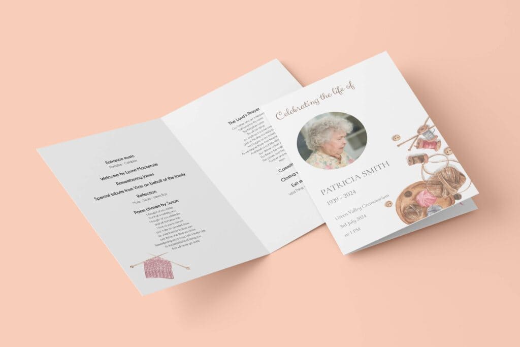 Funeral Order of Service Template for Mothers