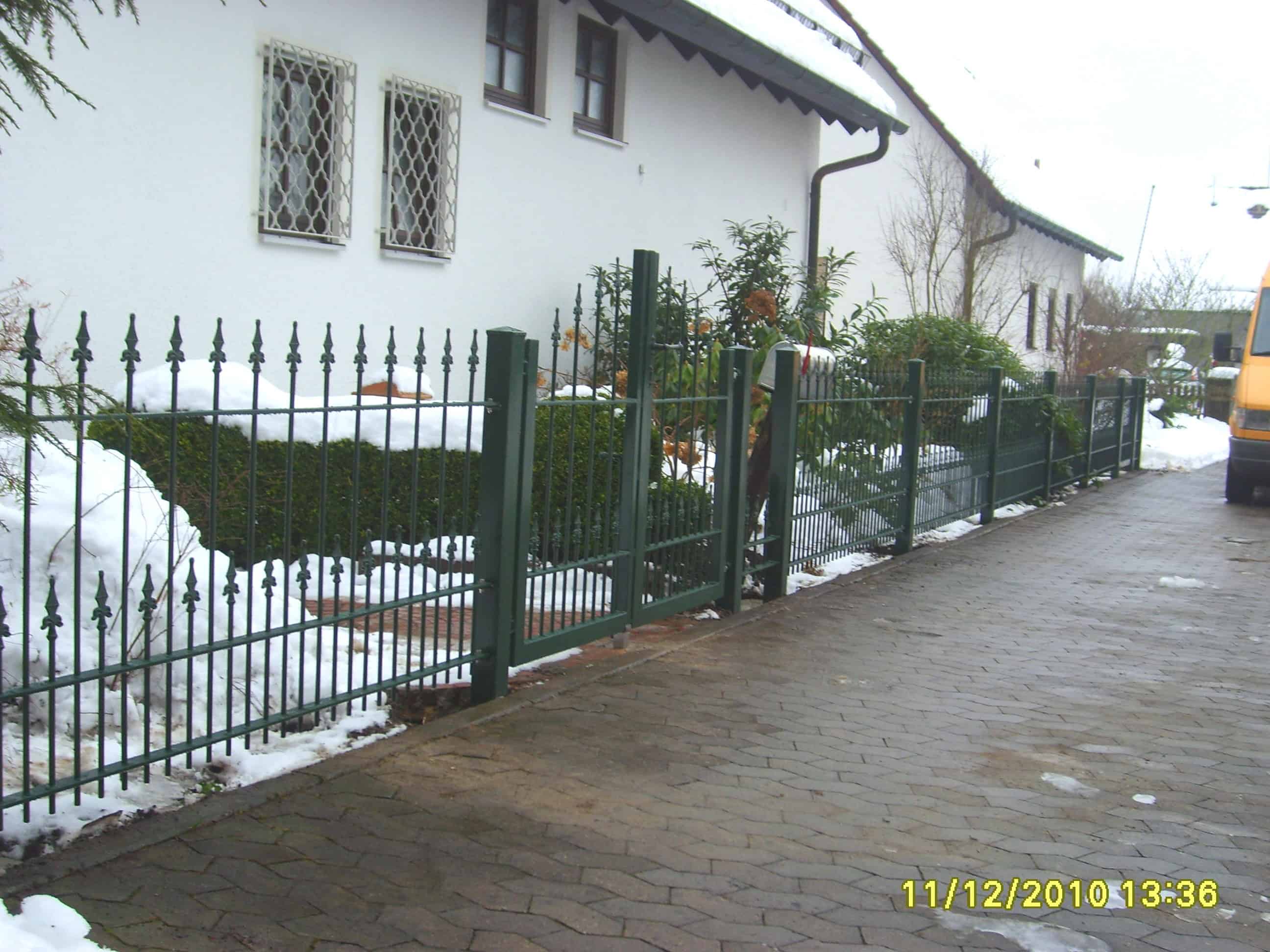 Stahllzaun pulverbeschichtet