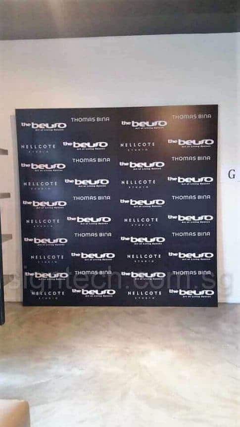 8 x 8 ft step and repeat Foam board backdrop - beuro