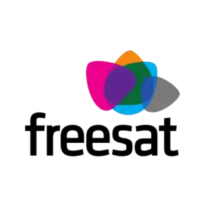 freesat logo black Freesat brand logo