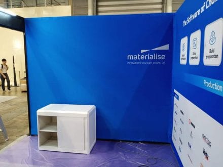 Exhibition booth panel using Fabric with Velcro