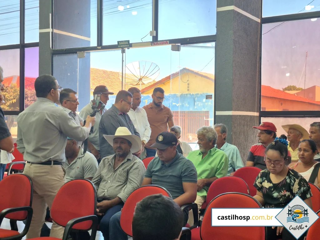 Moradores da reserva da Cafeeira em Castilho reivindicam água e trator na Câmara