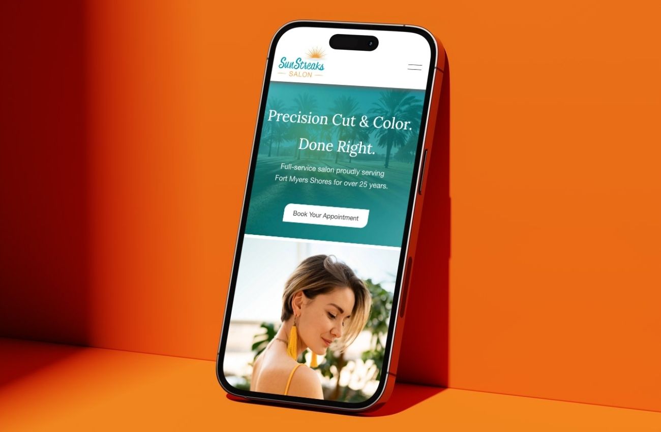 Florida Salon Branding, Squarespace Website Design and Development