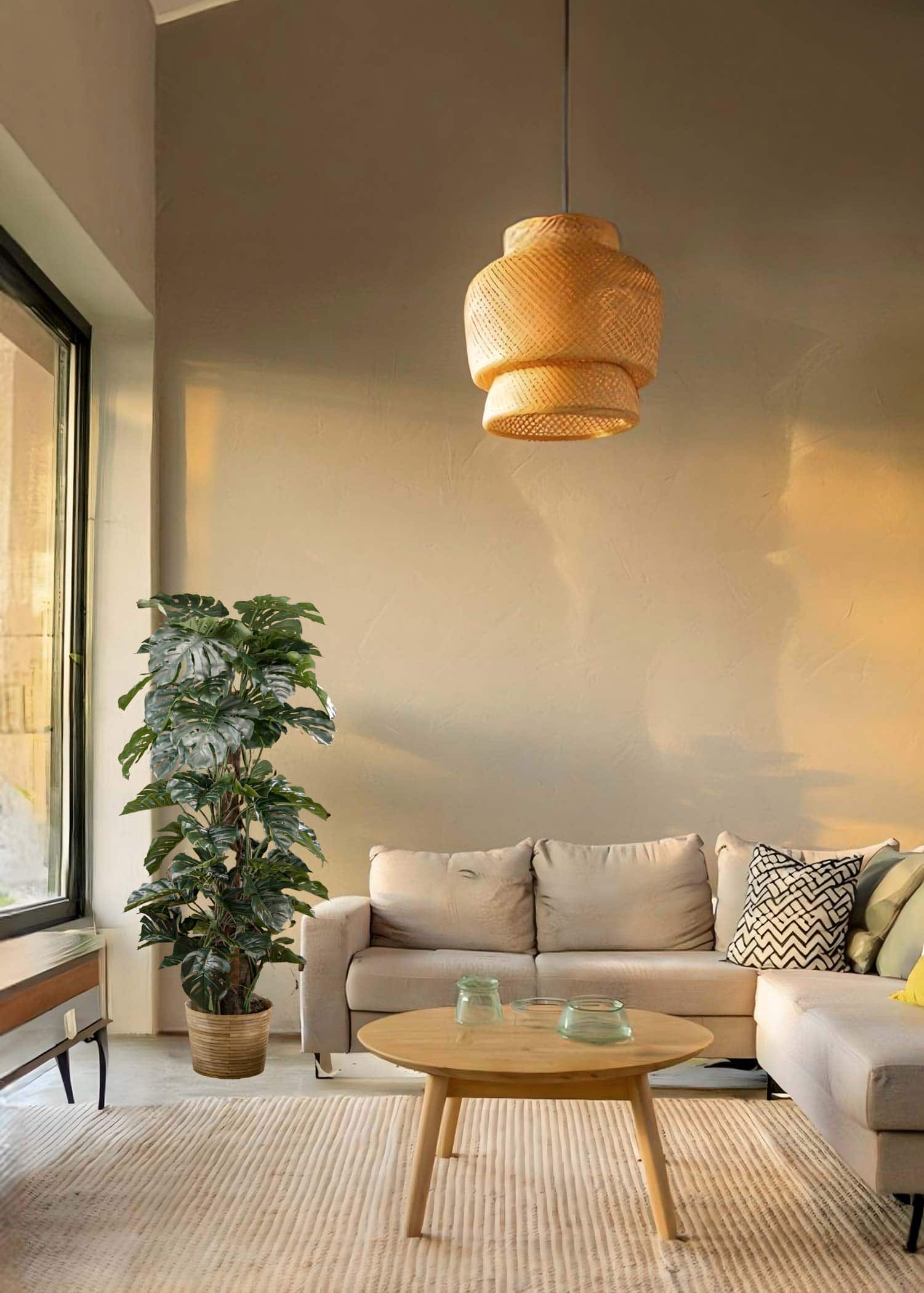 Filodendro-Monstera-Artificiale-Alto-Ambiente-Soggiorno