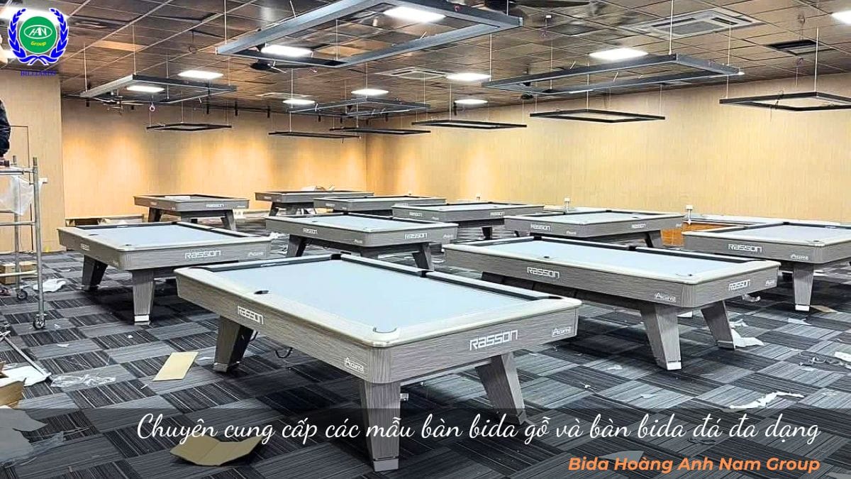 Chuyên cung cấp các mẫu bàn bida gỗ và bàn bida đá đa dạng