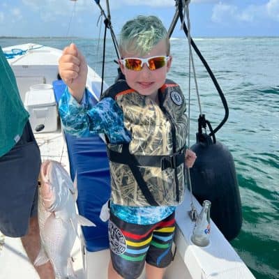 full day snorkeling san pedro kids fishing