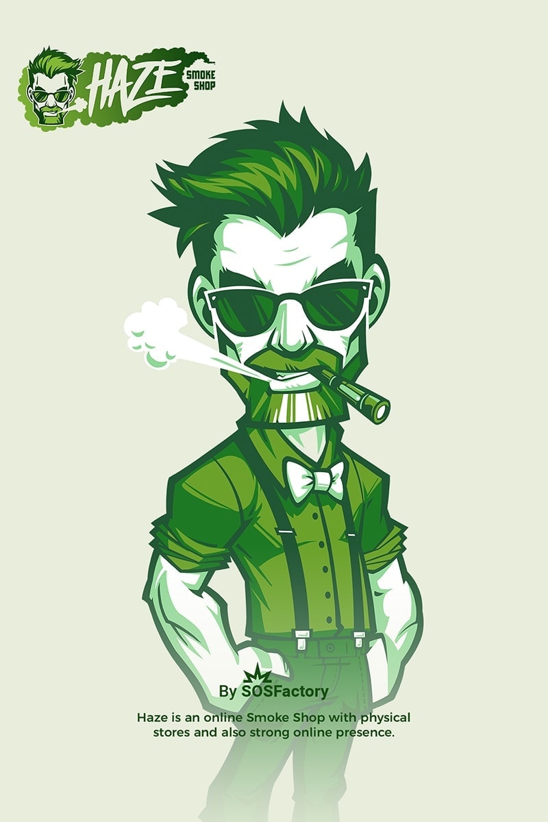 vaping mascot design