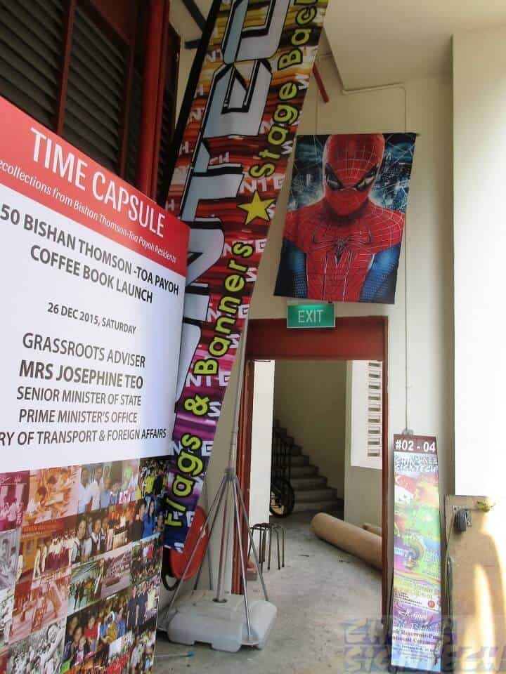 Spiderman on 5m water base flag pole - double sided printing on fabric (2)