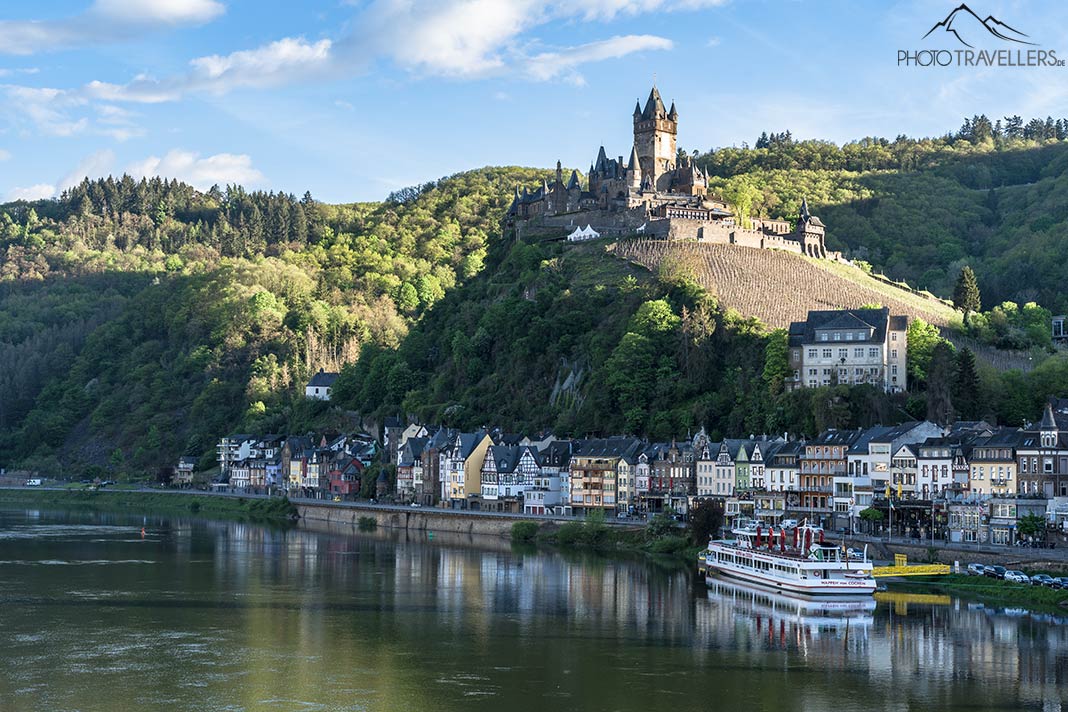Der Blick auf Cochem mit der Reichsburg Cochem