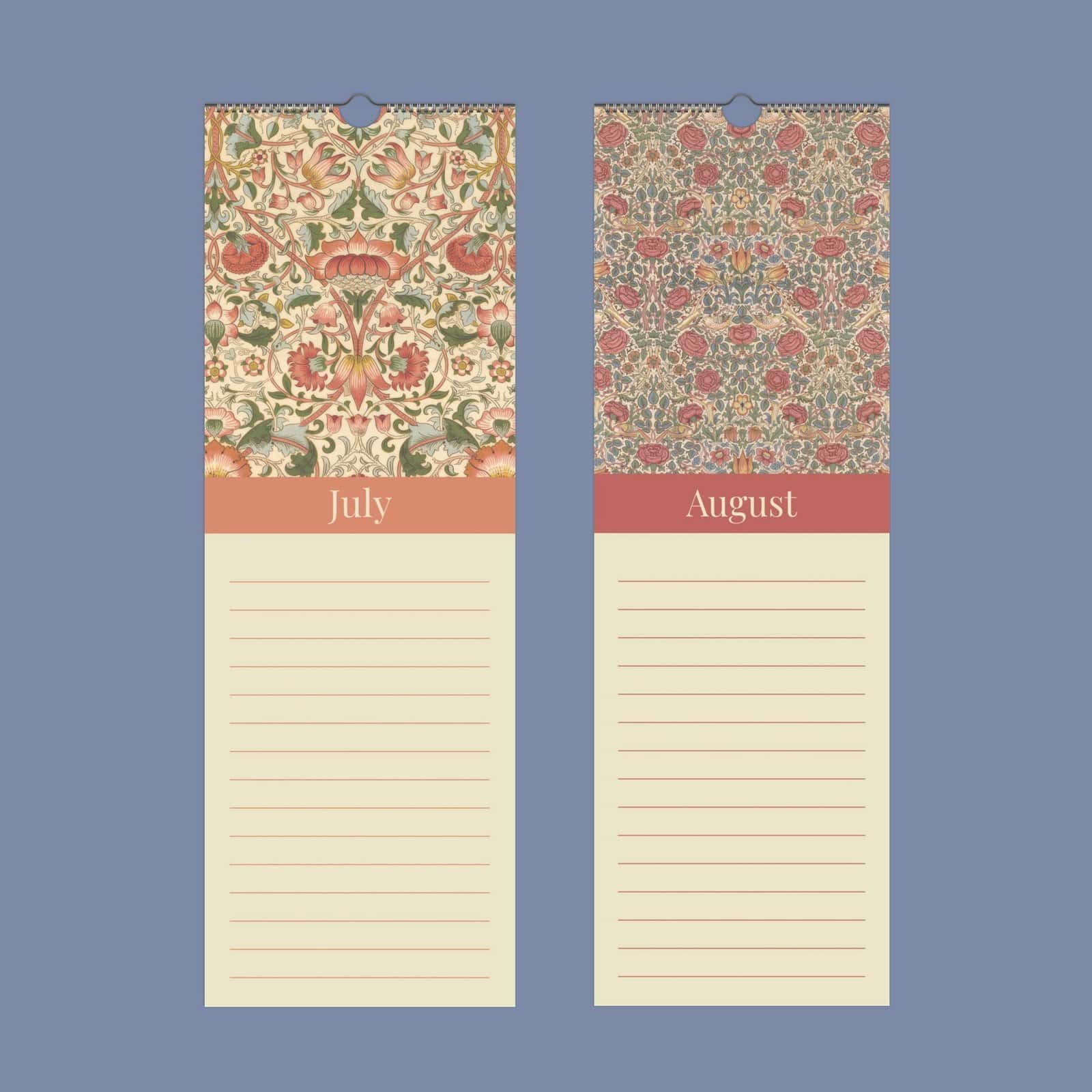 William Morris Birthday Calendar (14) William Morris Birthday Calendar – Roses, Victorian Design, Semi-Glossy Paper