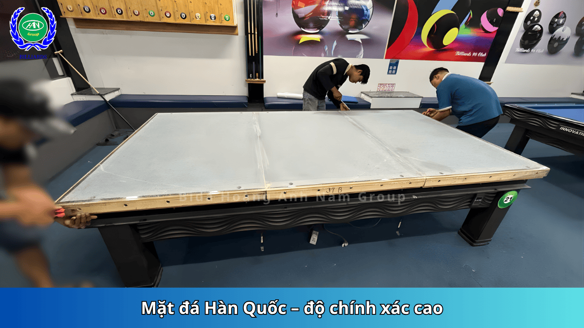 Mặt đá Hàn Quốc, độ chính xác cao | Bida Hoàng Anh Nam Group