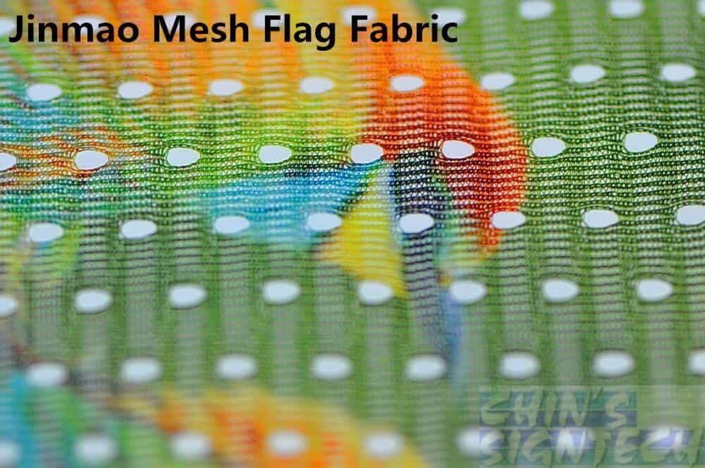 polyester flag mesh fabric sublimation printing