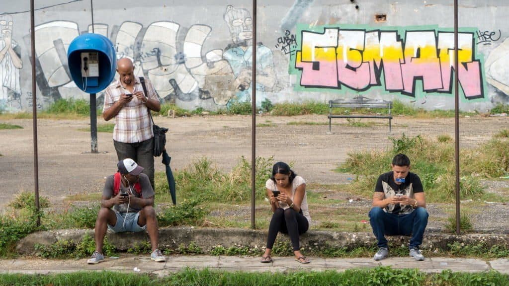 punkt z internetem na Kubie