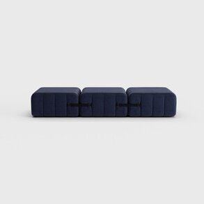 Modulares Einsitzer Sofa / Liege im Stoff Dama –  3 Sofa-Module