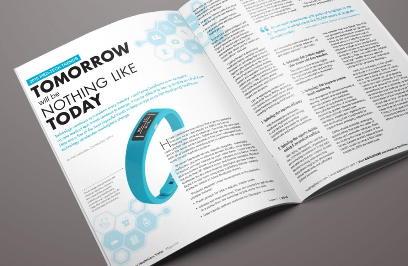 Magazine article about future technology trends