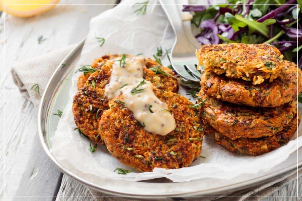 Linsenfrikadelle - vegetarische rote Linsen Frikadelle