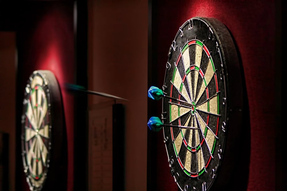 Hang your dartboard where there is lots of space