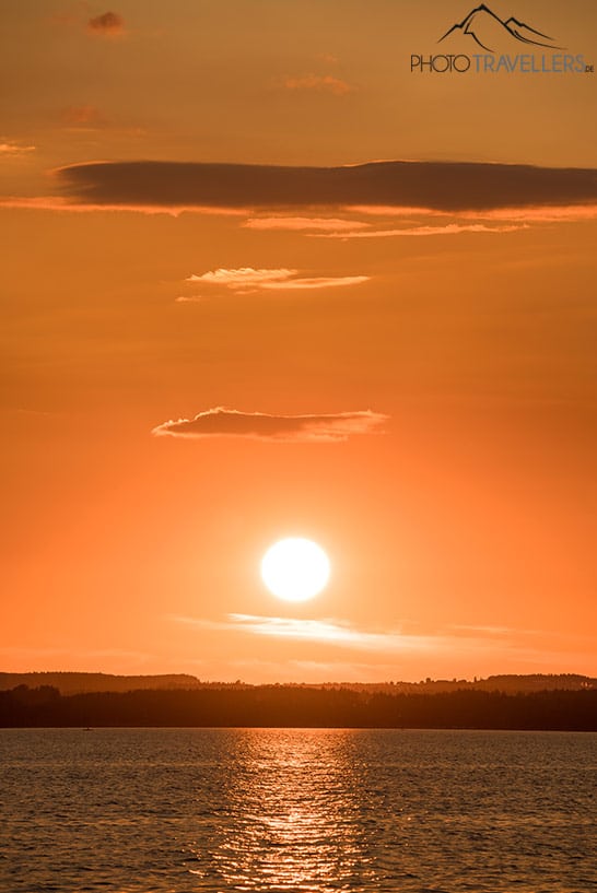 Sonnenuntergang am Chiemsee