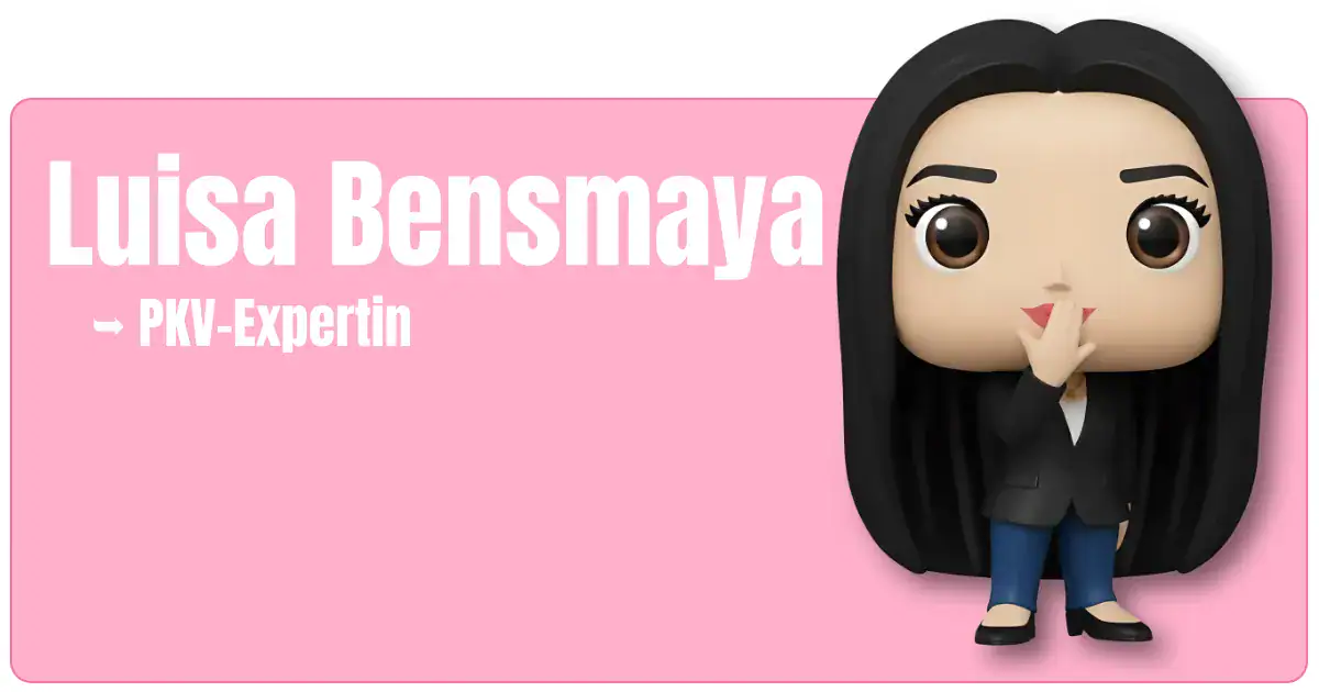 Luisa Bensmaya - PKV-Expertin von fairbeamtet.de - Dargestellt als Maskottchen - Beitragsbild des Beraterprofils.