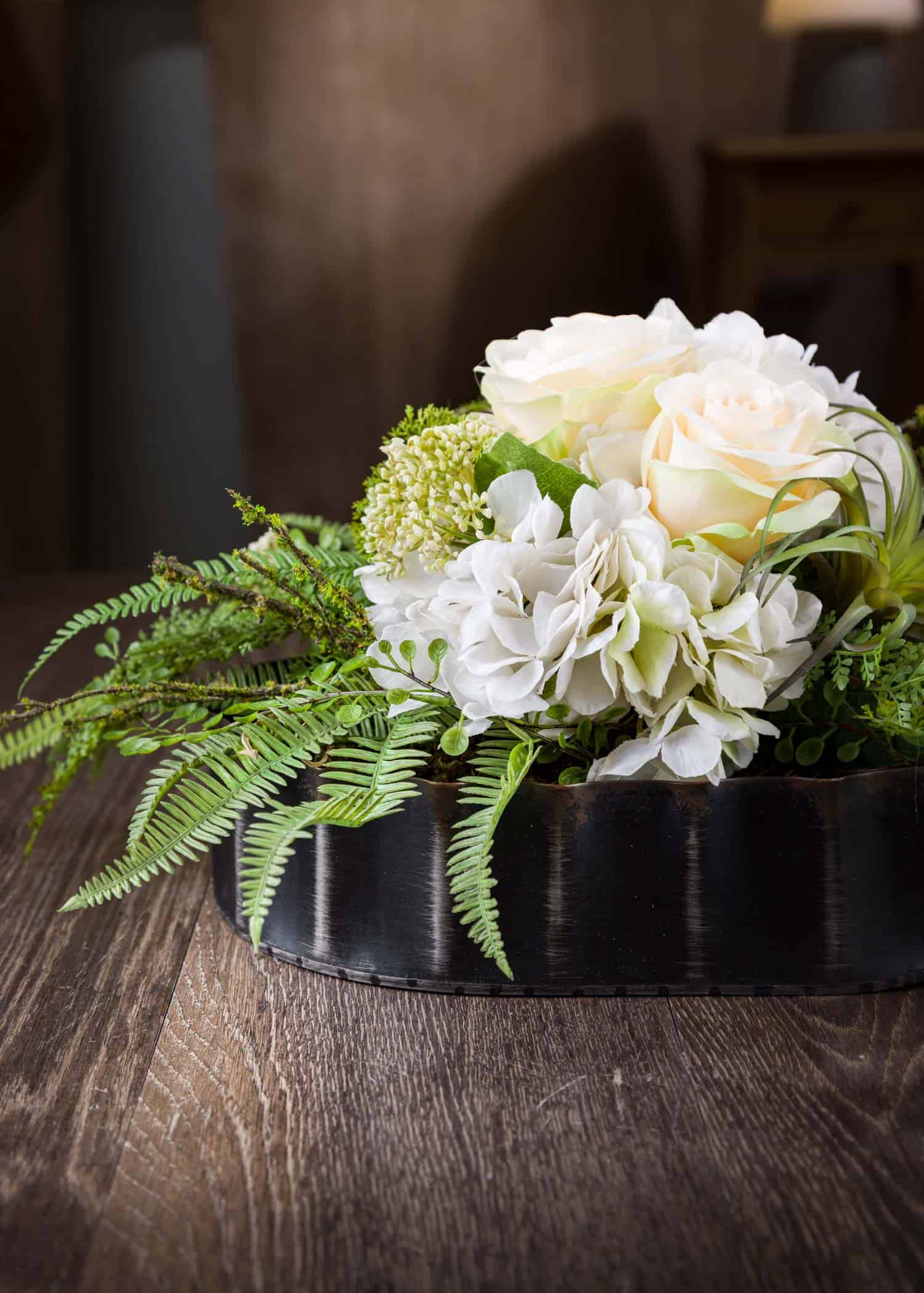 Ortensie Artificiali Arancioni - Confezione Da 12 Fiori Finti Per Decorazioni, Matrimoni, Cimitero - Foto 10
