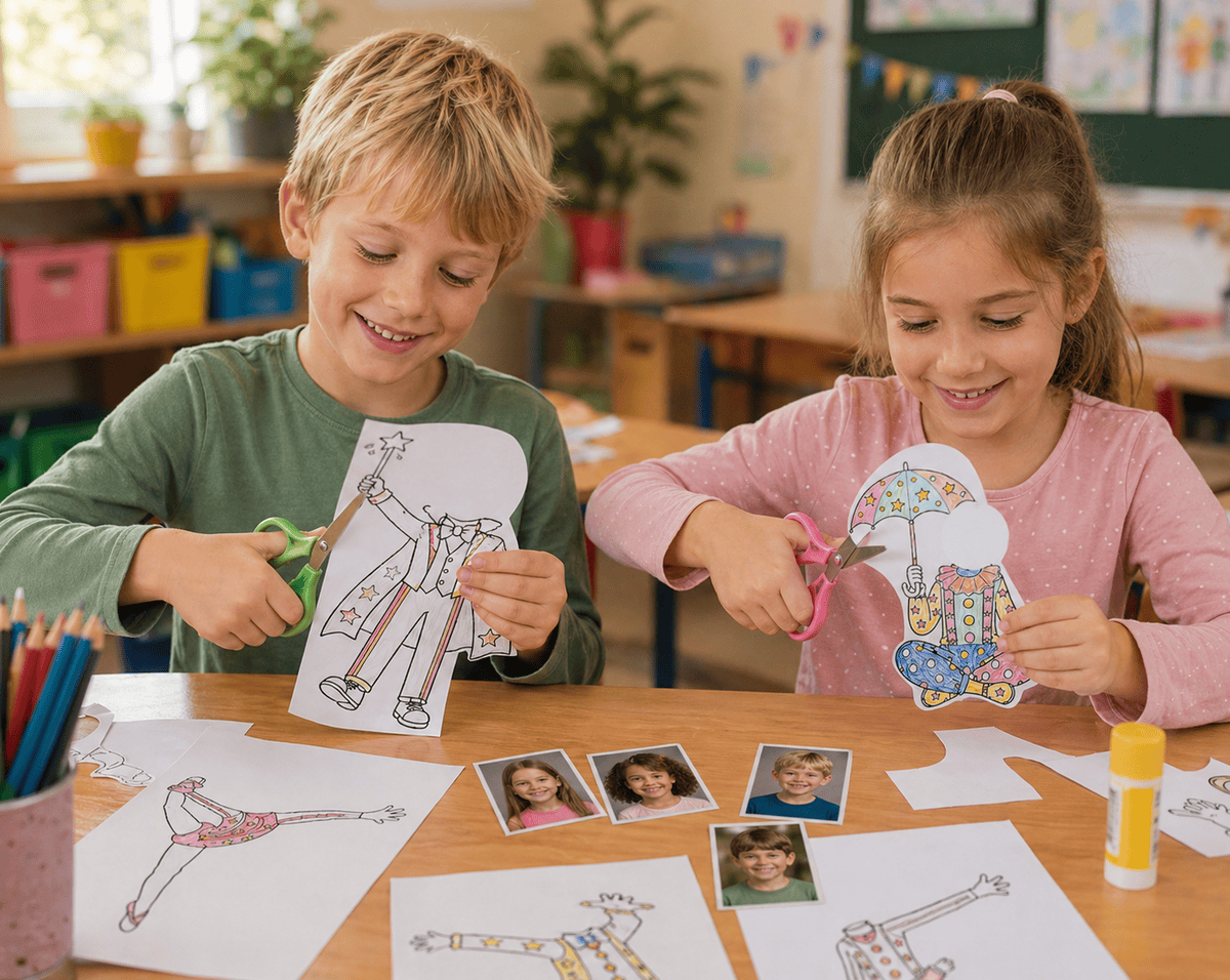Tolles Grundschul-Bastelmaterial zum Zirkus