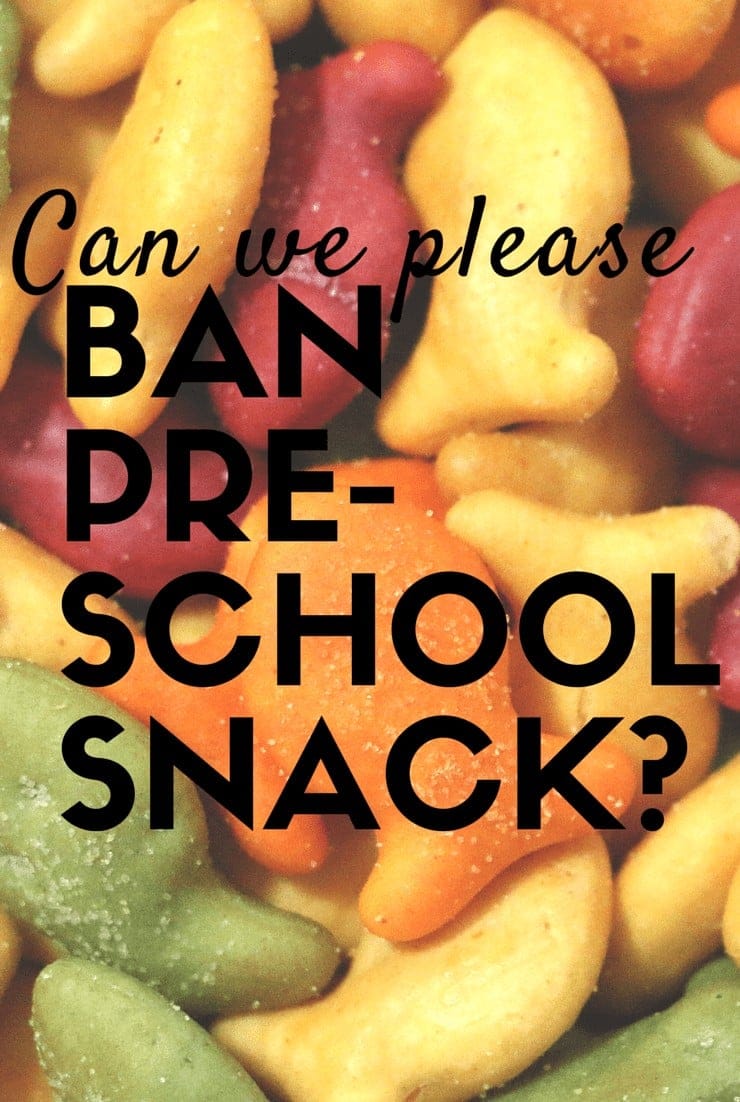 Let's Ban Preschool Snack Time and Stick to Learning