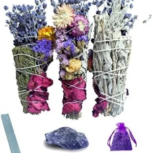 Sage Smudge Kit with Gemstones 11 Kjahli