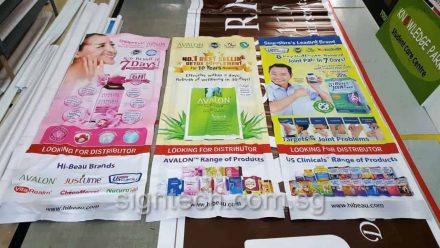 fabric banner with Velcro for exhibition