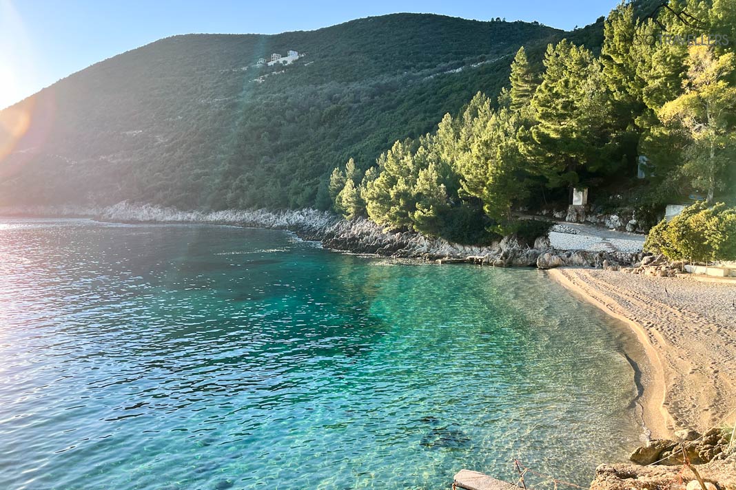 Abendstimmung am Afteli Beach auf Lefkada