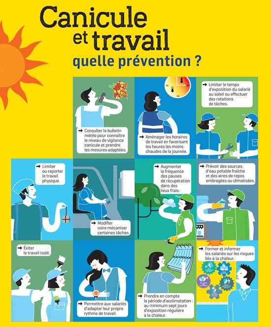 Prévention – Les fortes chaleurs au travail