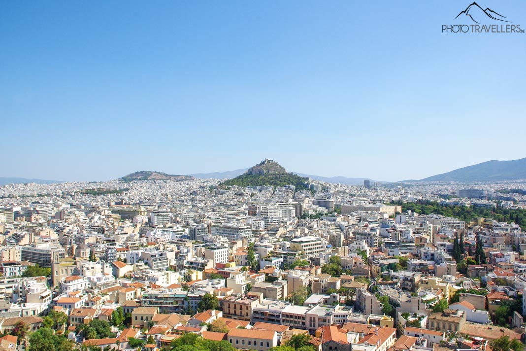 Der Blick von der Akropolis aus