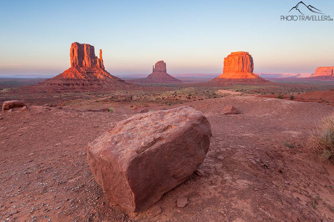 Der Blick über das Monument Valley am Abend