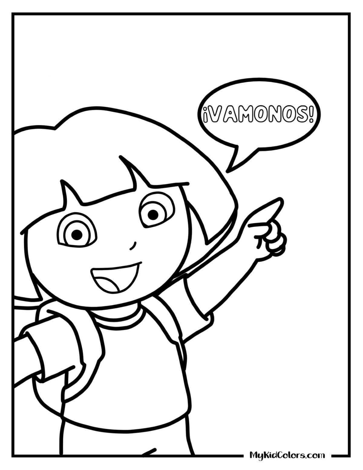 Dora the Explorer Coloring Pages – Page # 1